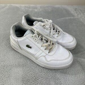 Lacoste women’s Size 8 US/6 UK/39.5 EU White Leather Sneakers Made in Thailand